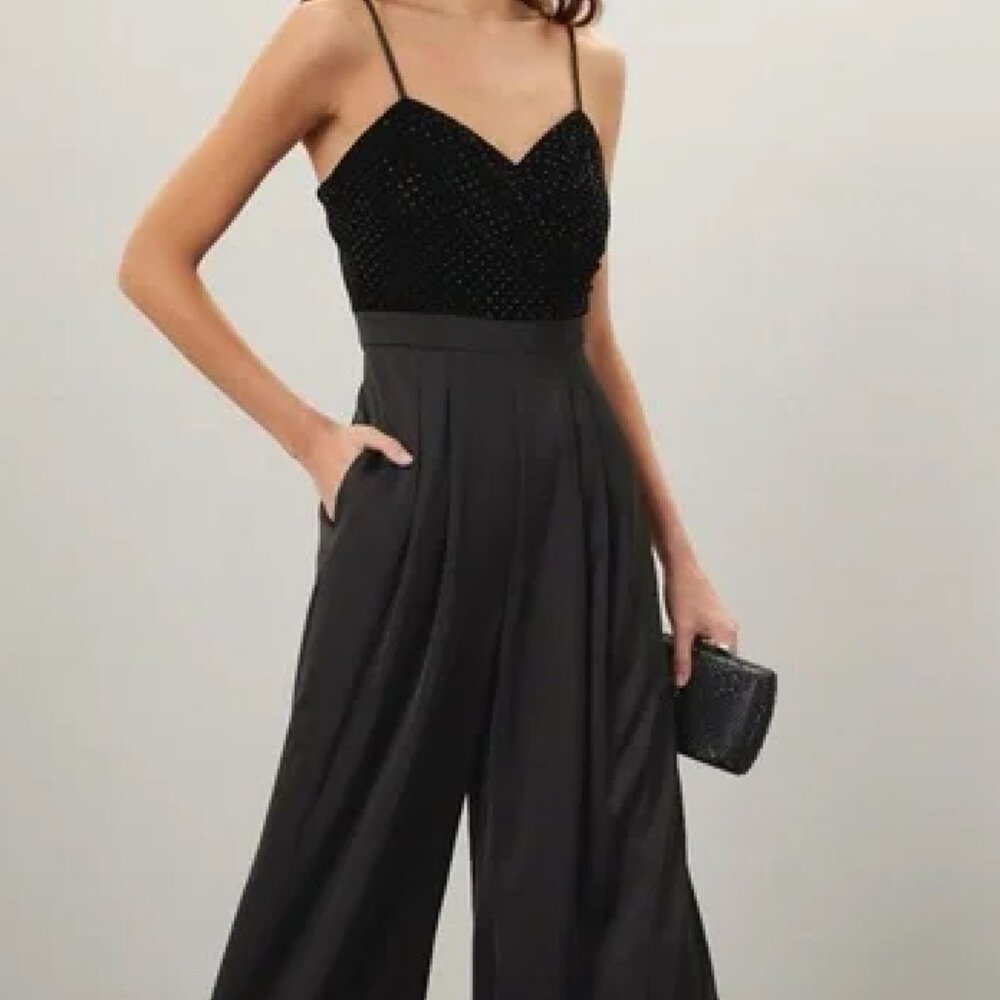 Liv Foster black Jumpsuit, 16 w/ Pockets
